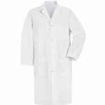 White Knee Length Lab Coat