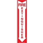 Fire Extinguisher Sign (Arrow) 18" x 4"