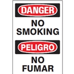 Bilingual Danger: No Smoking Sign