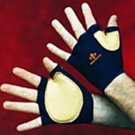 Fingerless Leather Impact Glove