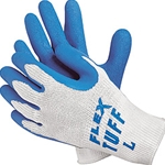 FlexTuff Blue Latex Gloves