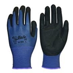 Gtek Black Nitrile/Gray Glove S