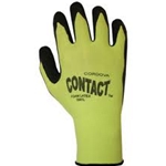 Hi-Viz Lime Nylon Glove w/ Black Latex Palm Coating