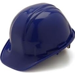 Standard Shell 4 Pt Ratchet Suspension Hard Hat Blue