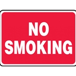 No Smoking Sticker 7" x 10"