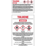 GHS Chemical Labels - Toluene 5"h x 3-1/2"ww