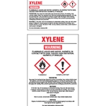 GHS Chemical Labels - Xylene 2-1/4"h x 3-3/4"w