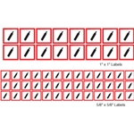 GHS Mini Pictogram Label Sheets - Compressed Gas