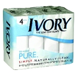 Ivory Bar Soap 4 Bars/Pack