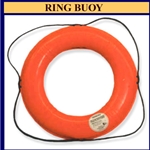 24" Orange Ring Buoy w/Reflective Tape