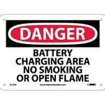 Battery Charging Area Sign