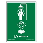 Large Shower/Eyewash Sign
