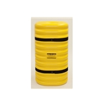 12" Column Protector, 42" High, Yellow with Black Straps