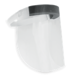 Disposable Copolyester  Face Shield with Foam  Padding and Elastic Strap