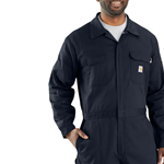 FLAME-RESISTANT LOOSE FIT TWILL COVERALL