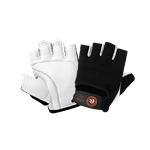 Hot Rod Gloves® Premium-Grade Grain Goatskin Leather Fingerless Gloves with Anti-Shock/Vibration Padding - AV2000