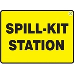 10x14 Aluminum Spill Kit Station Sign