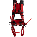 Red Comfort Harness with Positioning Belt