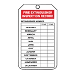 Fire Extinguisher Inspection Tag 25/PK