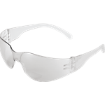 Clear Diopter Bifocal Reader Style Lens, Frosted Clear