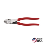 Diagonal Cutting Pliers, Angled Head, Short Jaw, 8"