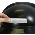 4" x 1" White Reflective Hard Hat Decals - Sheet of 16