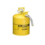 5-Gal. AccuFlow™ steel safety can w/ 1" hose Yellow