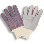 Leather Palm Knit Wrist Glove L