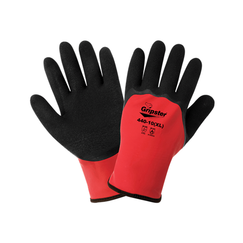 Gripster® Lightweight Nylon Double-Coated Latex Palm All Weather Gloves ...