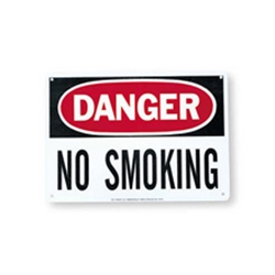 Danger: No Smoking Sign 10" x 14"