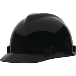 MSA Black Fast Ratchet Hard Hat