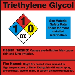 Triethylene NFPA Label