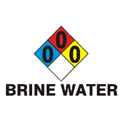 Brine Water RTK Sign 8" x 14"