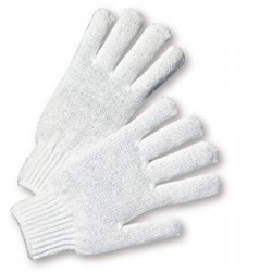 Bleached White String Knit Glove S