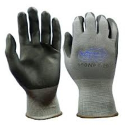 Tsunami Grip Black Foam Nitrile Glove on Gray Nylon L