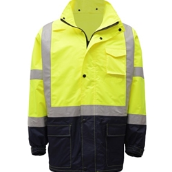 Class 3 Premium Hooded Rain Jacket