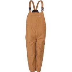 Duck Insulated Bib Overall - 65/35 Polyester / Cotton Duck