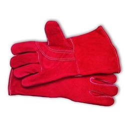 Red Welder Glove Sewn w/Kevlar Thread