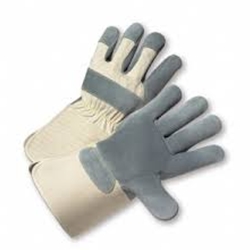 Leather Palm Glove w/Kevlar 4.5" Cuff L