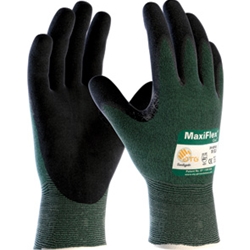 Maxiflex Cut Foam Nitrile w/ reinforced thumb green EN4331
