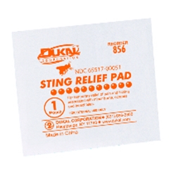 Insect Sting Relief Pad 50/Carton