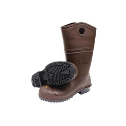 Men's Dark Brown And Black DuraPro® XCP PVC Chemical Resistant Boots w/Chevron Sure-Flex™ PVC Outsole, Steel Toe And Shank