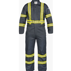 9 oz. FR Cotton Coveralls with Reflective Trim