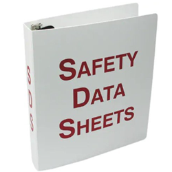 2" Safety Data Sheet SDS Binder