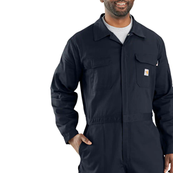 FLAME-RESISTANT LOOSE FIT TWILL COVERALL