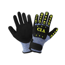 Vise Gripster® C.I.A. Cut, Impact, Puncture, and Abrasion Resistant Nitrile Double-Coated Gloves - CIA617V