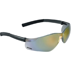 Pavon® Rainbow Mirror Lens, Frosted Black Frame Safety Glasses