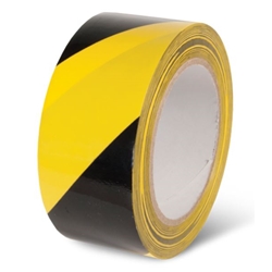 Yellow/Black Laminated Hazard Floor Tape 4" x 36 Yards