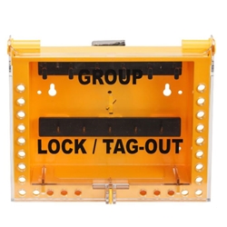 26 Group Lock Box - Yellow / Plastic, Wall Mount
