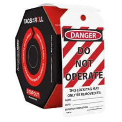Do Not Operate Tags Roll of 100